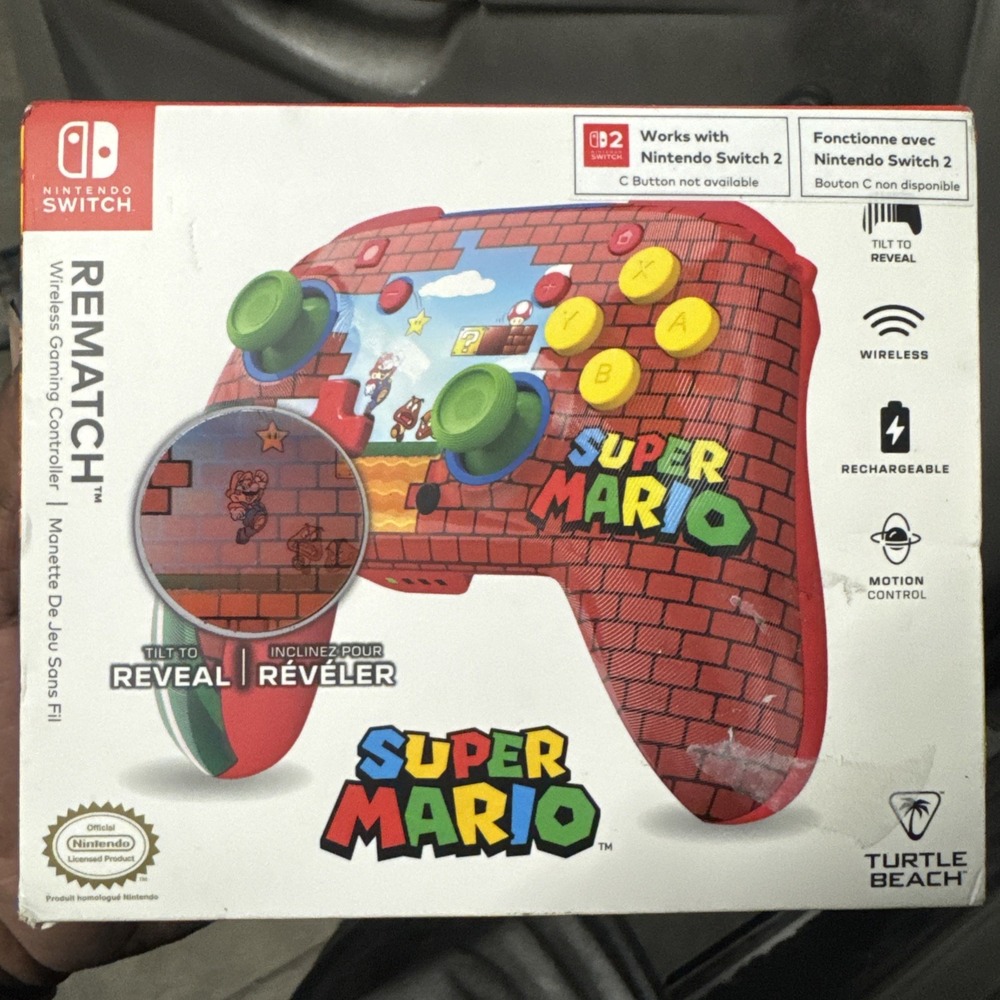 Turtle Beach Rematch Mario Bricks Wireless Controller Nintendo Switch 2 *NEW*